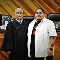 Judge Ulloa with Council Member Zion C. White